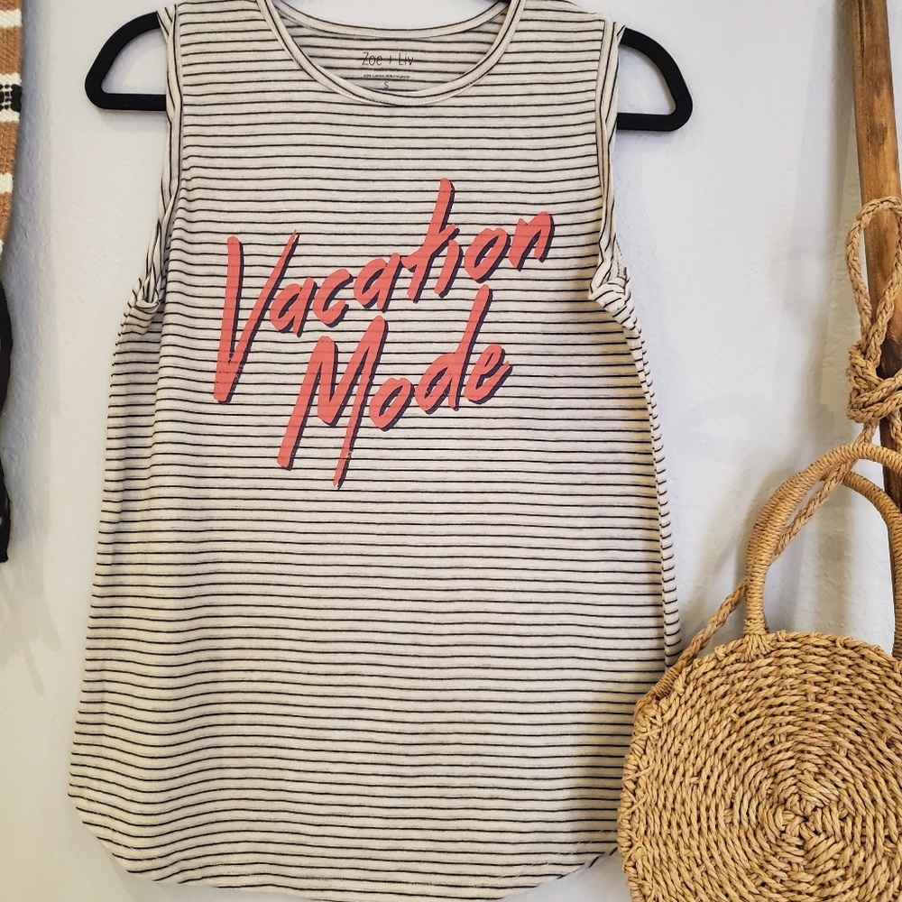 NWOT "Vacation Mode" Tank Tee